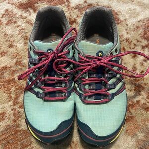 Merrell Women's Aqua and Magenta Athletic Shoes